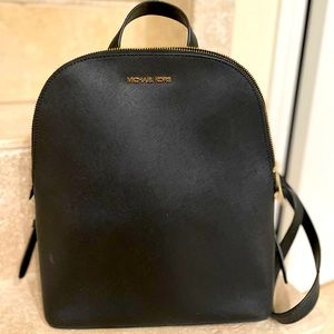 Black Leather Michael Kors backpack